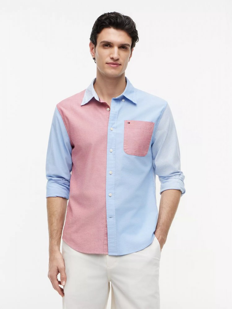 Regular Fit Colorblock Oxford Shirt Specification